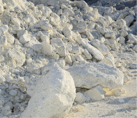 Premium natural industrial gypsum supplied by Vortex